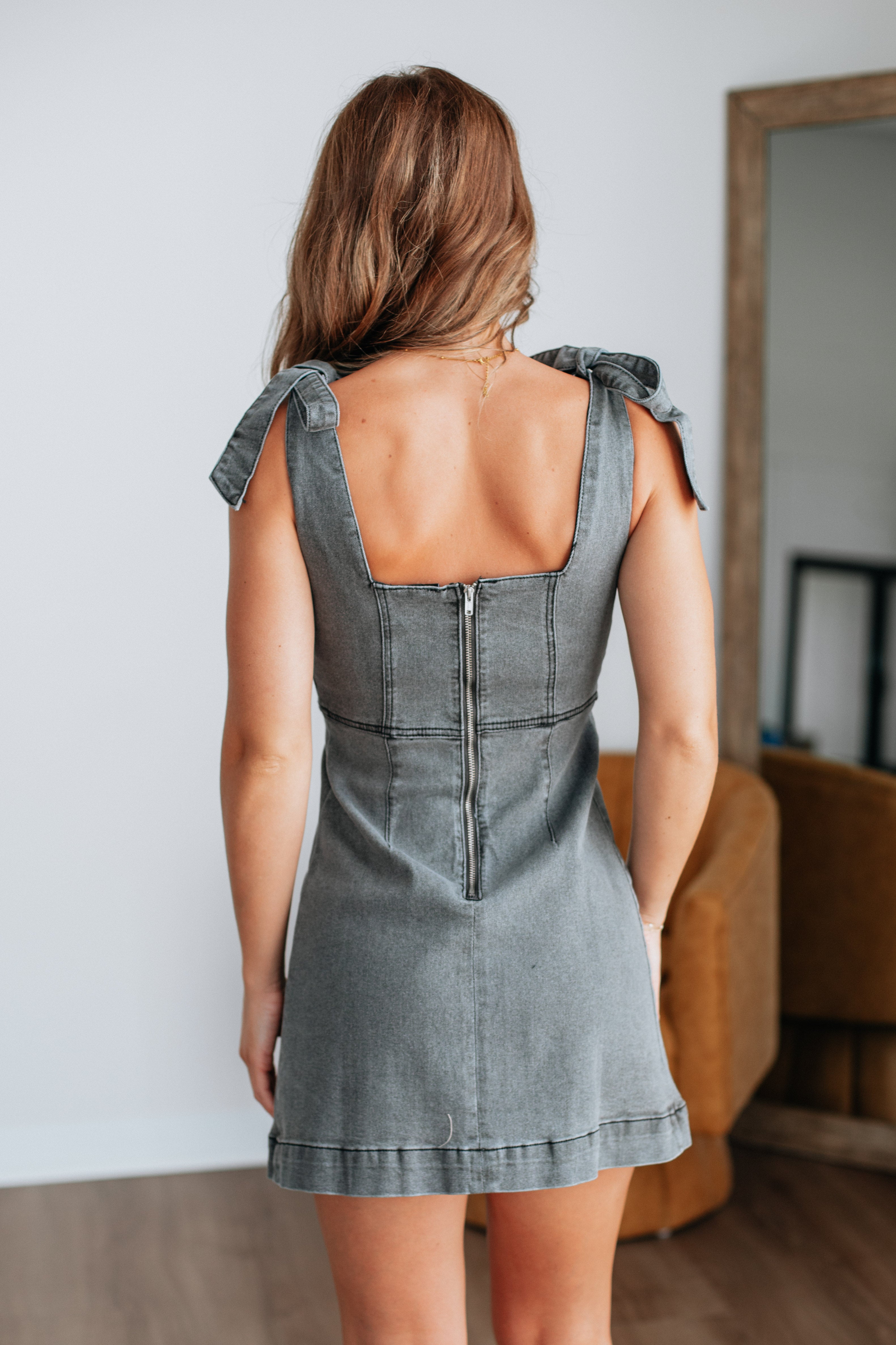 Azlynn Denim Dress - Image 5
