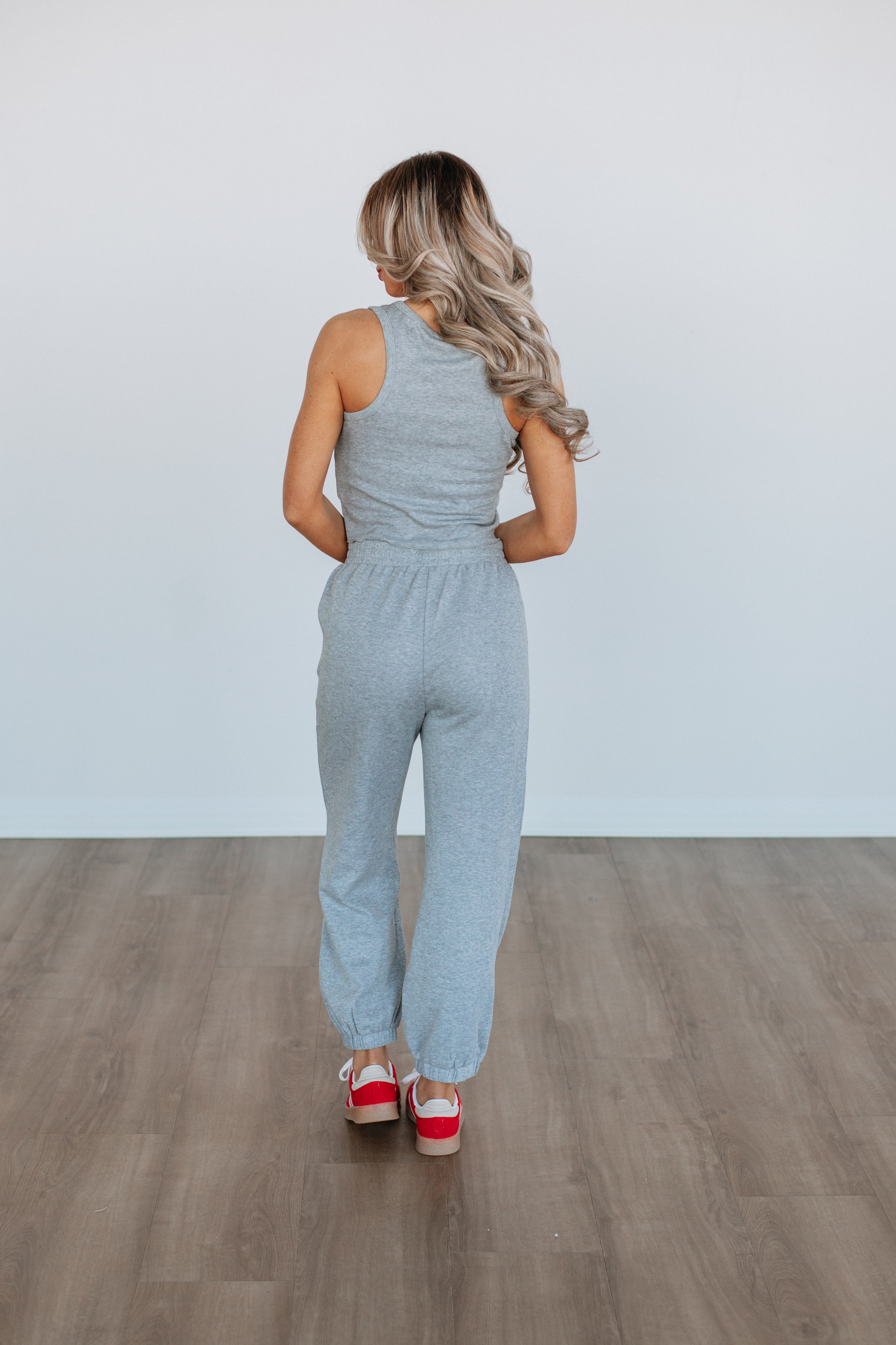 Dax Two-Piece Lounge Set - Heather Grey - Image 5