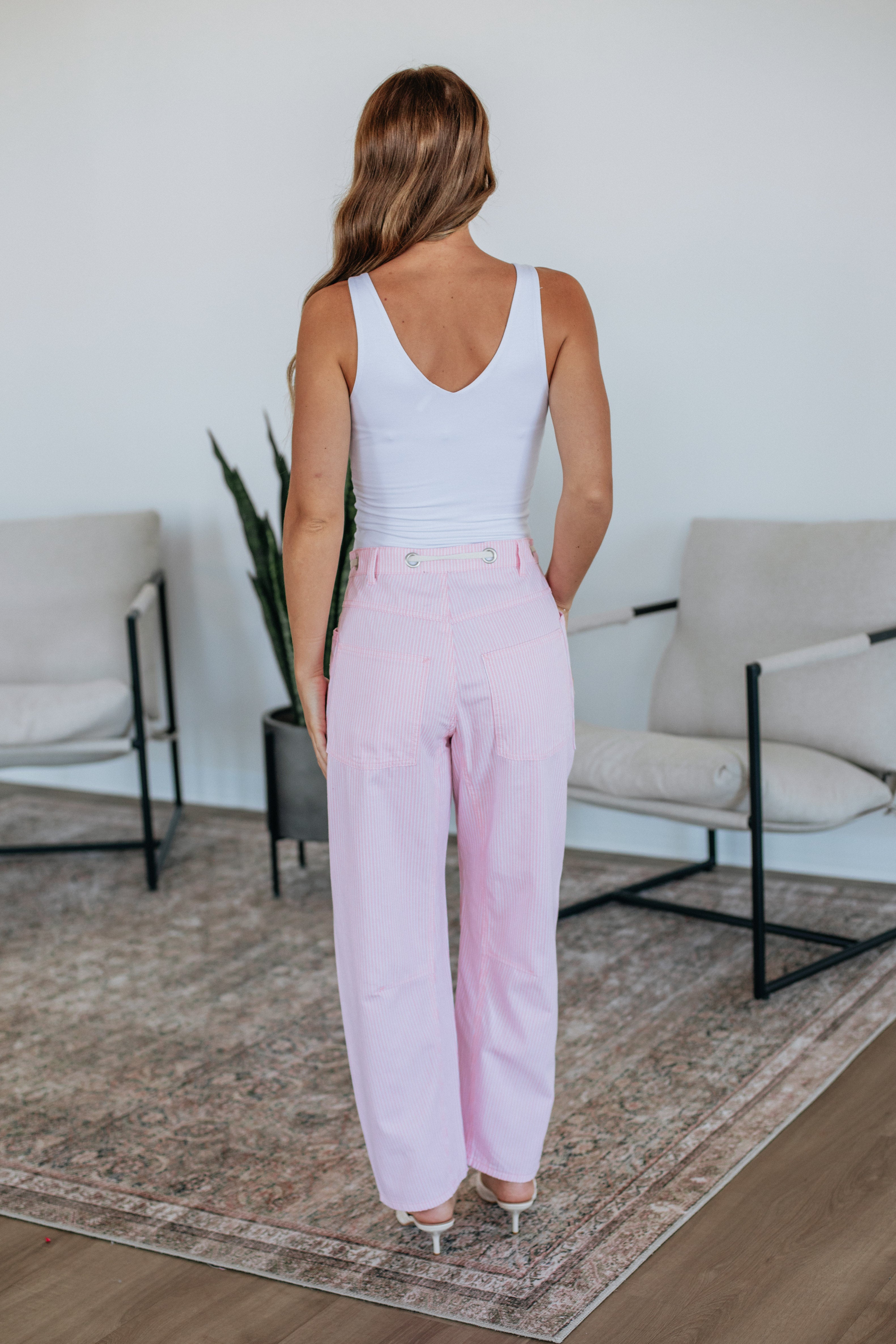 Rue Striped Barrel Pants - Image 6