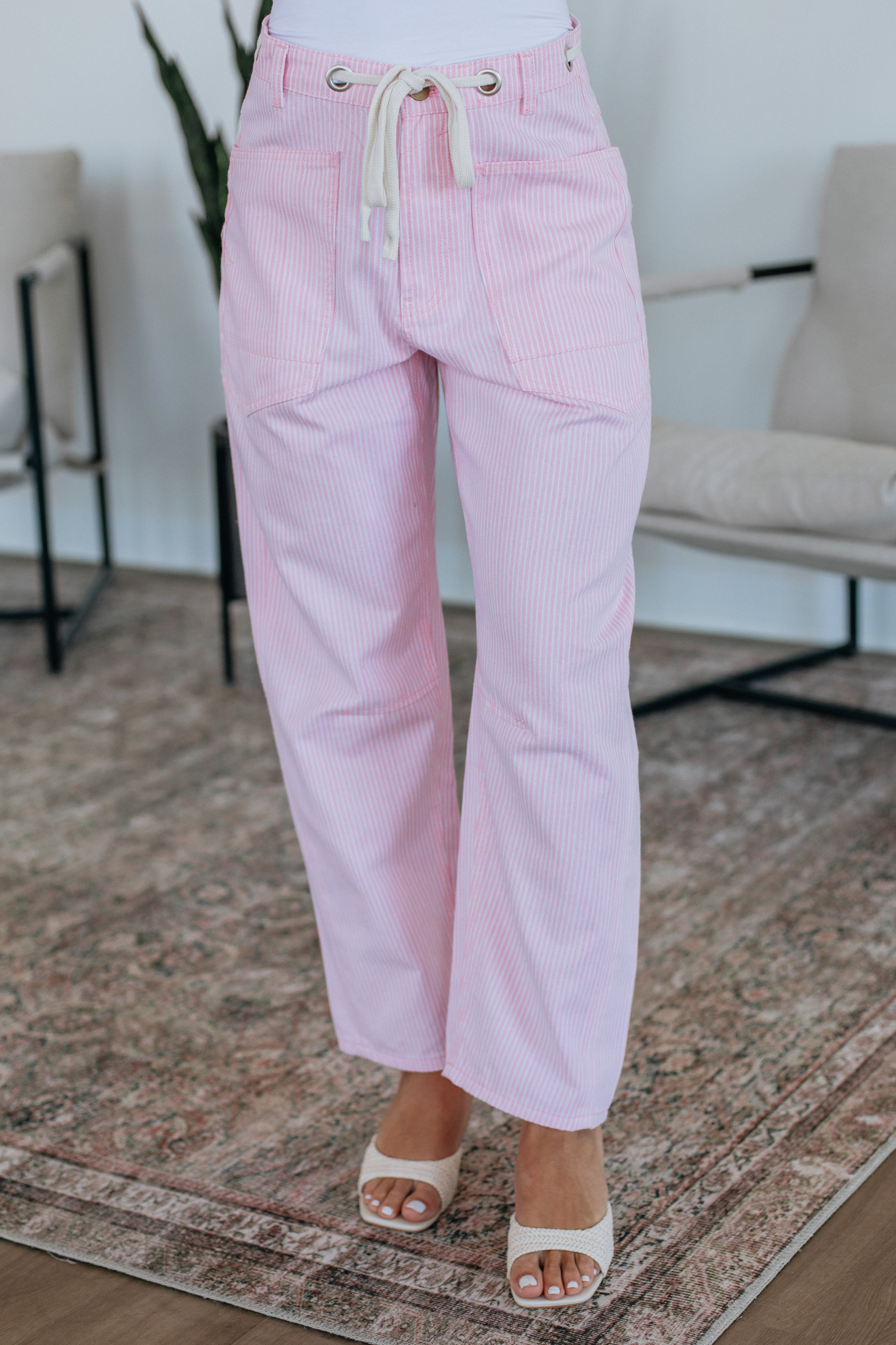 Rue Striped Barrel Pants - Image 2