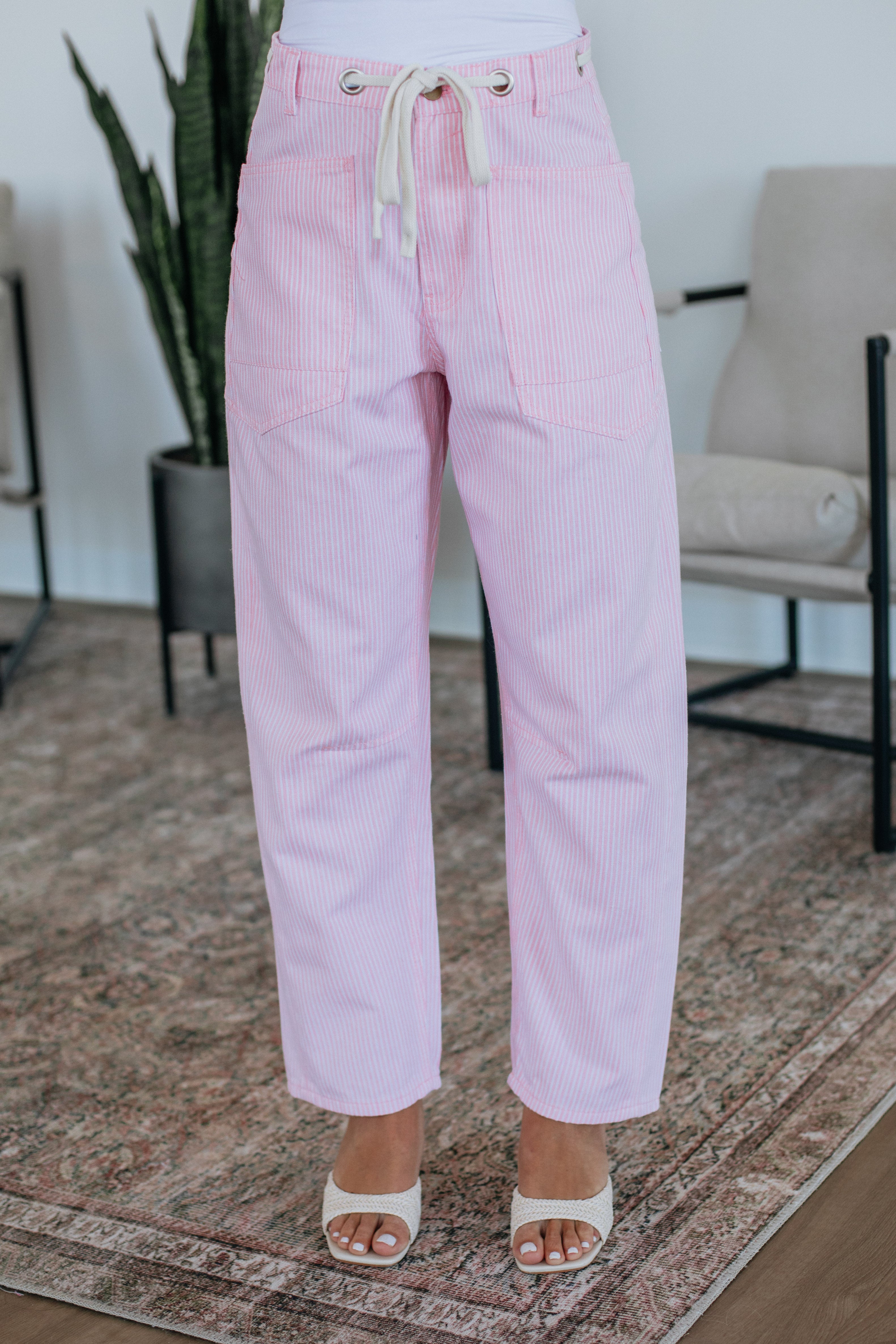 Rue Striped Barrel Pants - Image 7