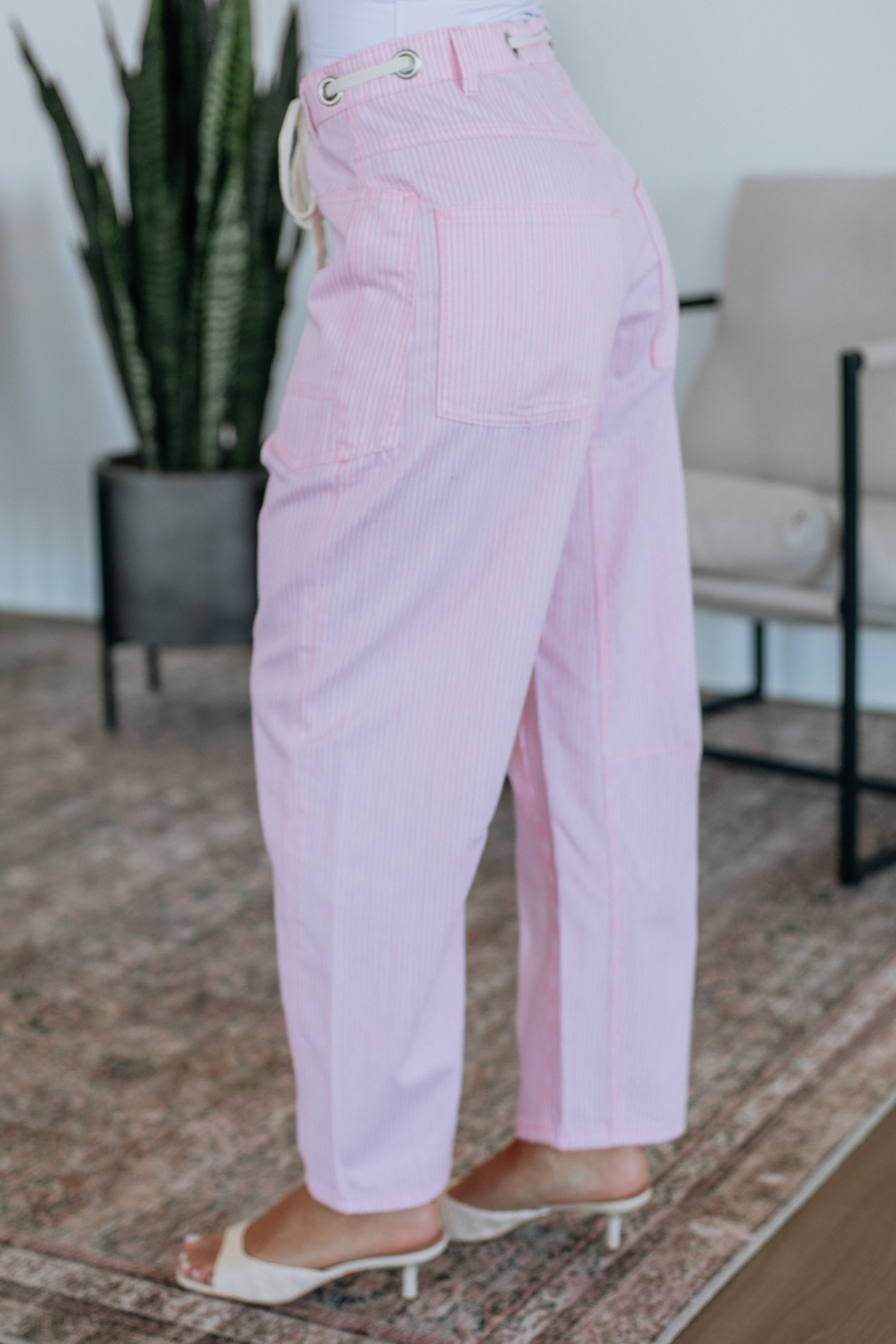 Rue Striped Barrel Pants - Image 3